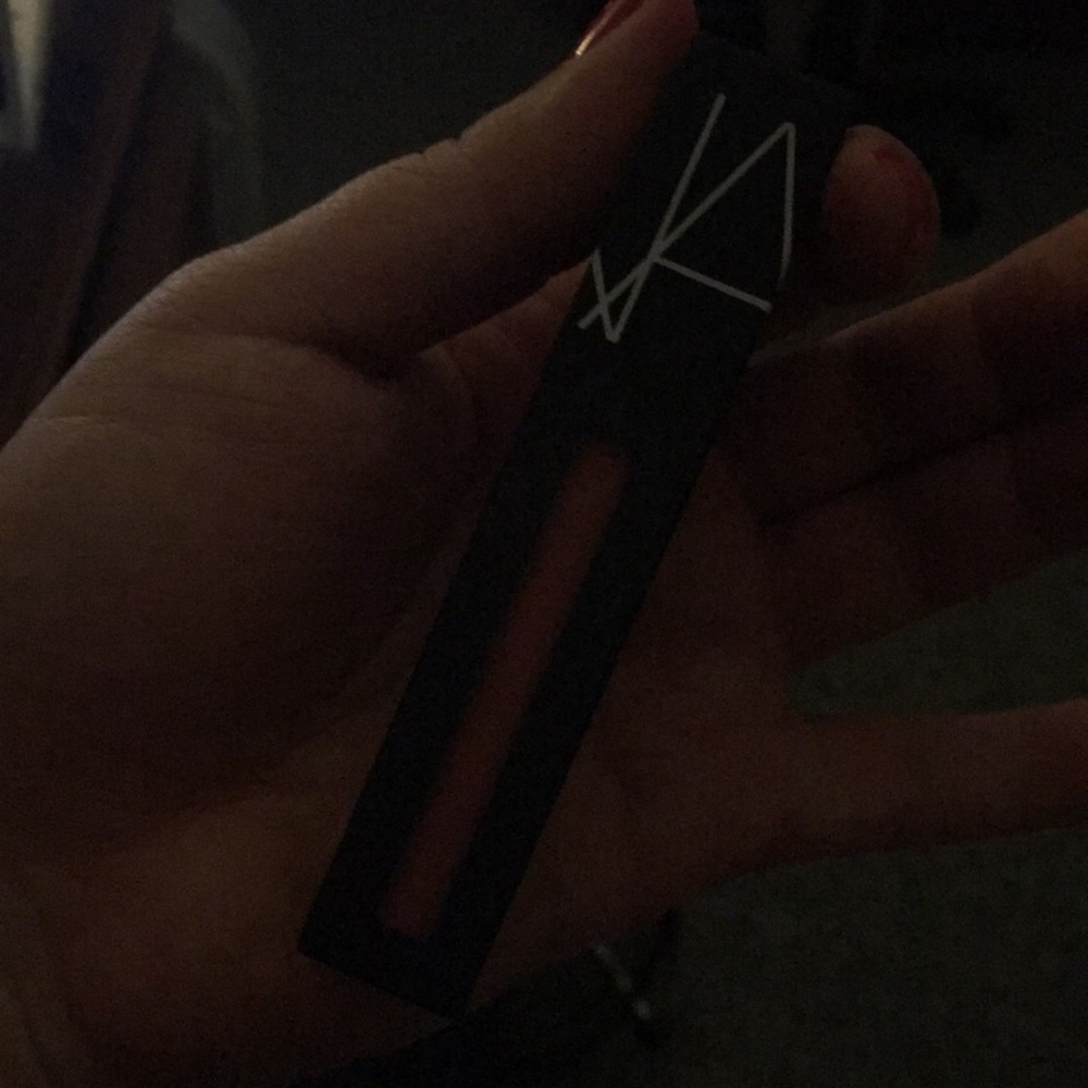 NARS liquid lip in shade CALL ME coral color